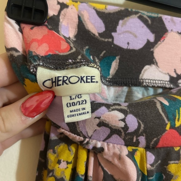 Cherokee Floral Skirt - Pink, Purple, Yellow - Picture 3 of 4